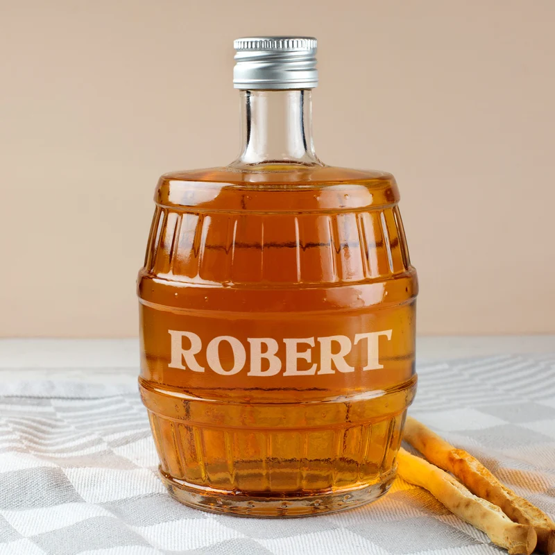 Rum-Flasche - Fass - mit Namensgravur