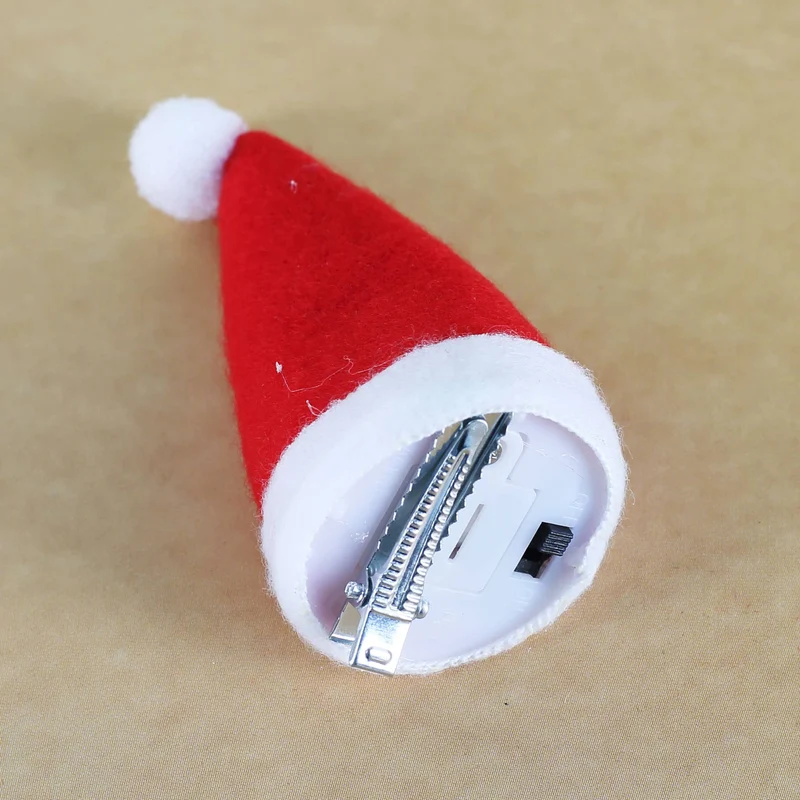 Haarclip Weihnachtsmütze mit LED