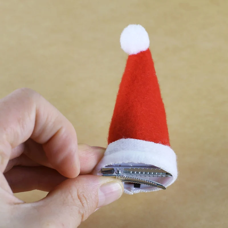 Haarclip Weihnachtsmütze mit LED