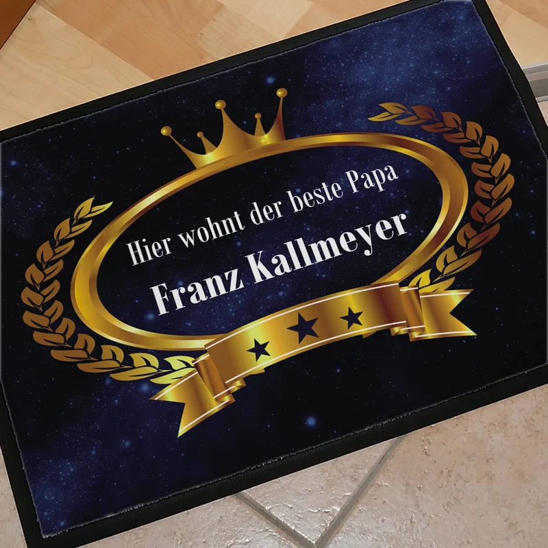 Fussmatte mit Krone für den oder die Besten...