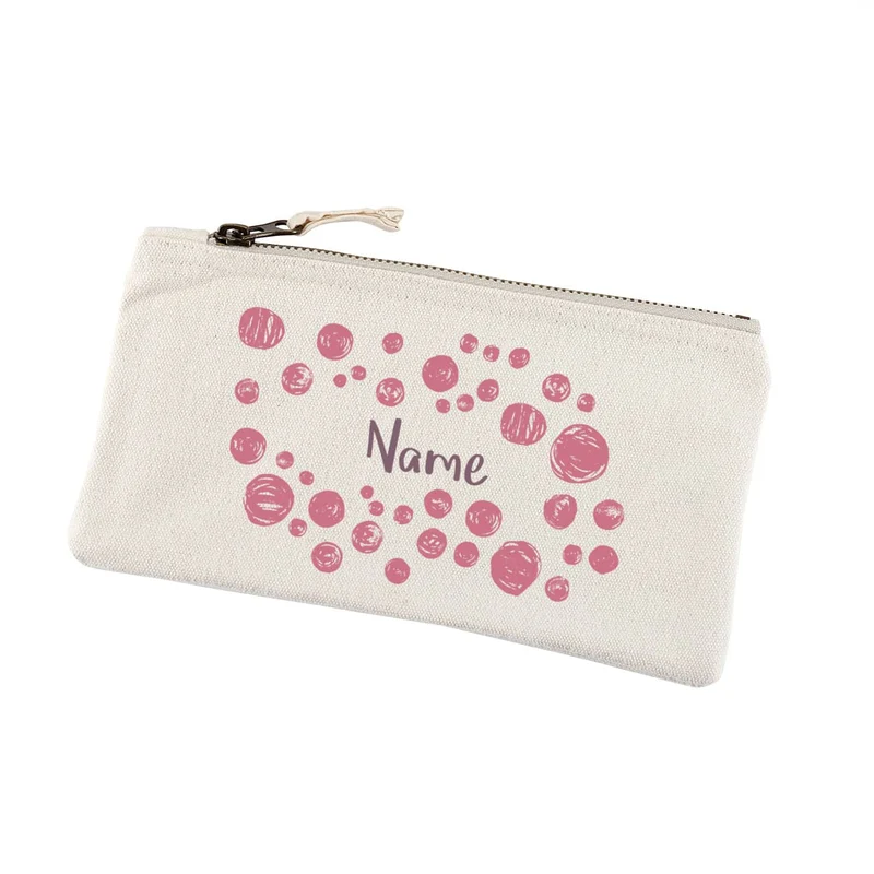 Beautycase mit Kreismotiv und Ihrem Namen