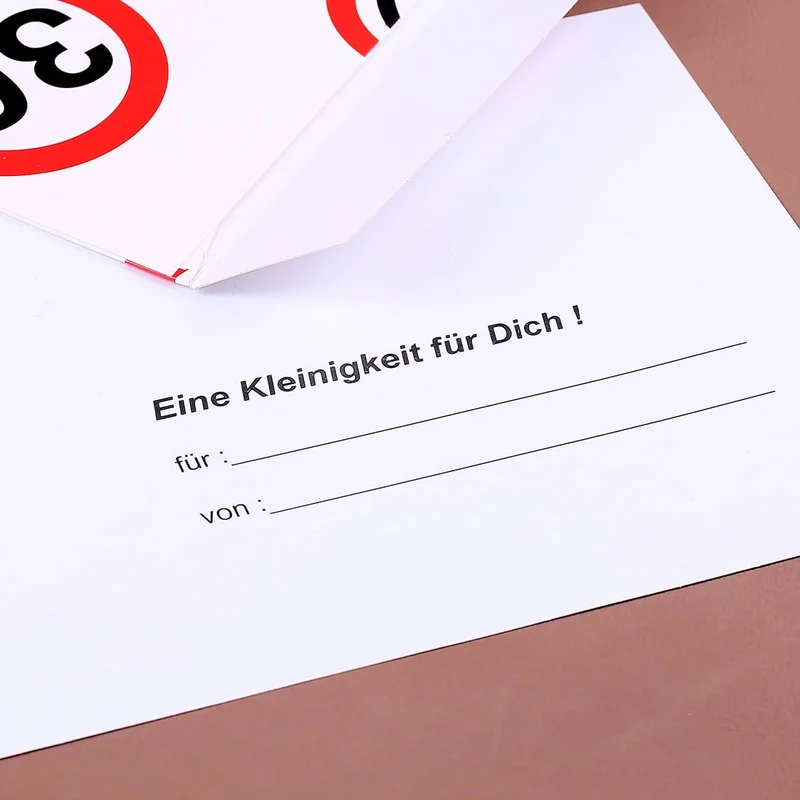 Umschlag für ein Geldgeschenk zum 30. Geburtstag