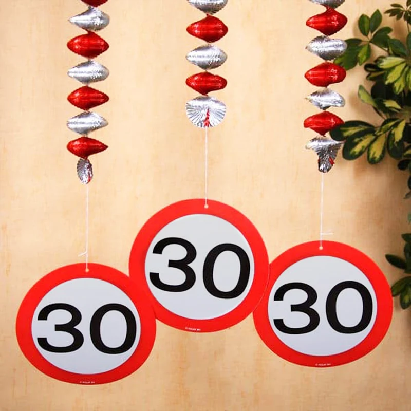 Spiral Girlande zum 30. Geburtstag