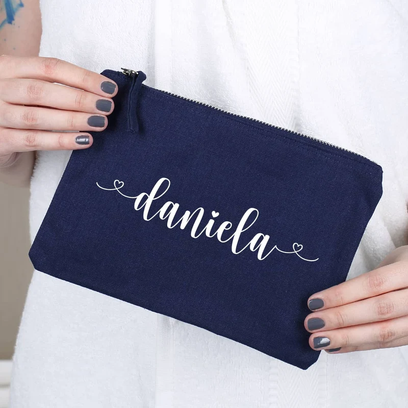 Beautycase in 5 Farben mit Namensaufdruck