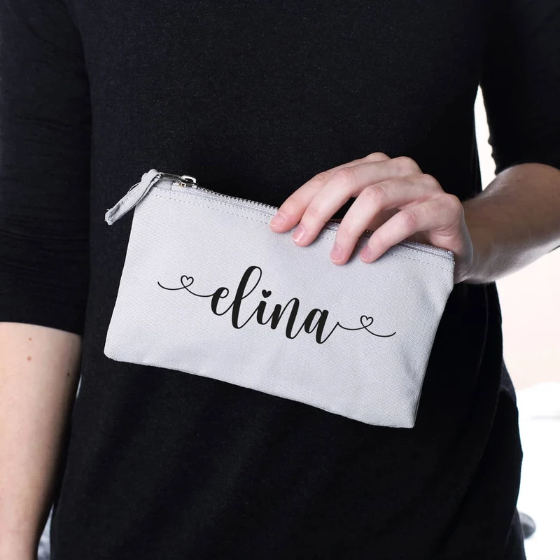 Beautycase in 5 Farben mit Namensaufdruck