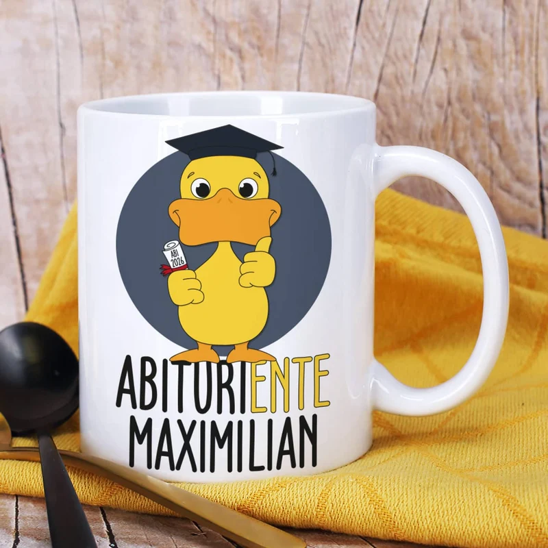 Tasse - AbituriENTE mit Abschlussjahr und Name