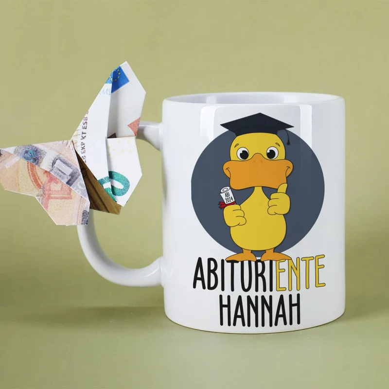 Tasse - AbituriENTE mit Abschlussjahr und Name