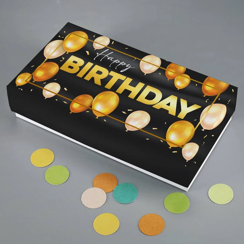 Happy Birthday - Geldgeschenk zum Geburtstag mit Goldprägung