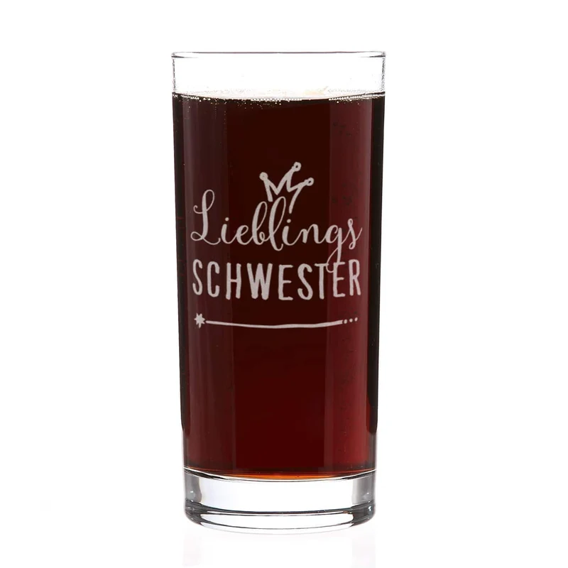 Lieblings... Trinkglas mit Wunschgravur