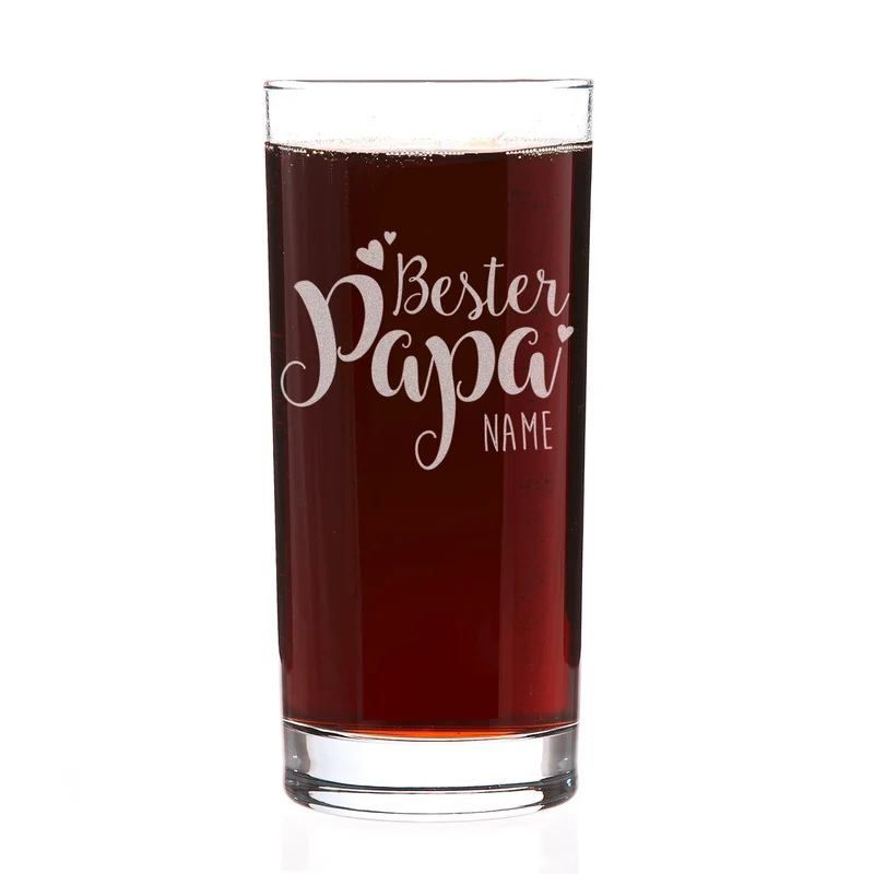 Trinkglas "Bester Papa" mit Name