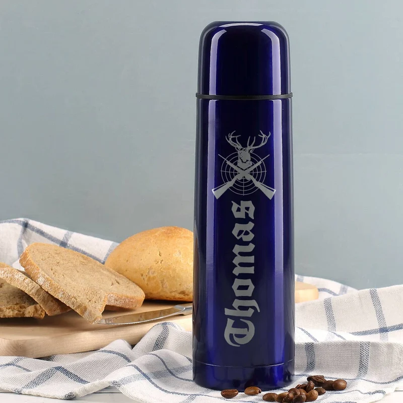 Thermosflasche mit Name für Jäger