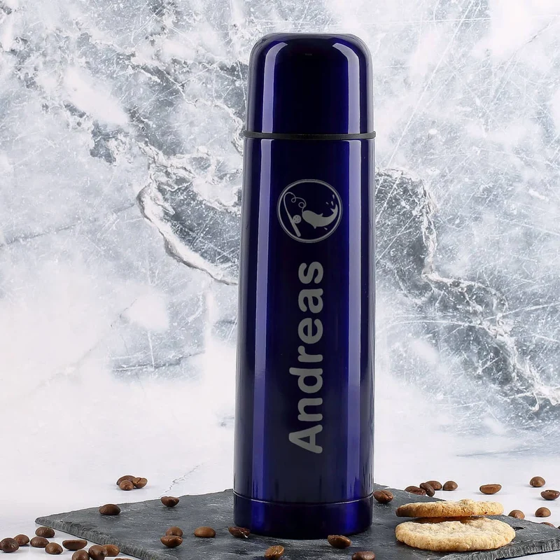 Thermosflasche mit Name für Angler