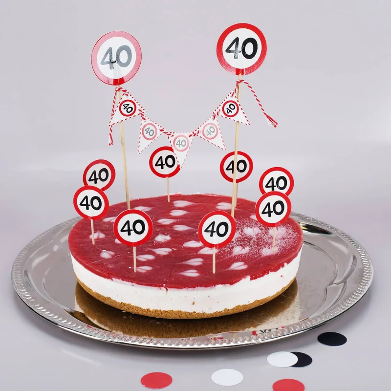 Torten-Deko Set zum 40. Geburtstag