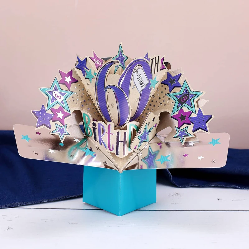 3D Karte zum 60. Geburtstag