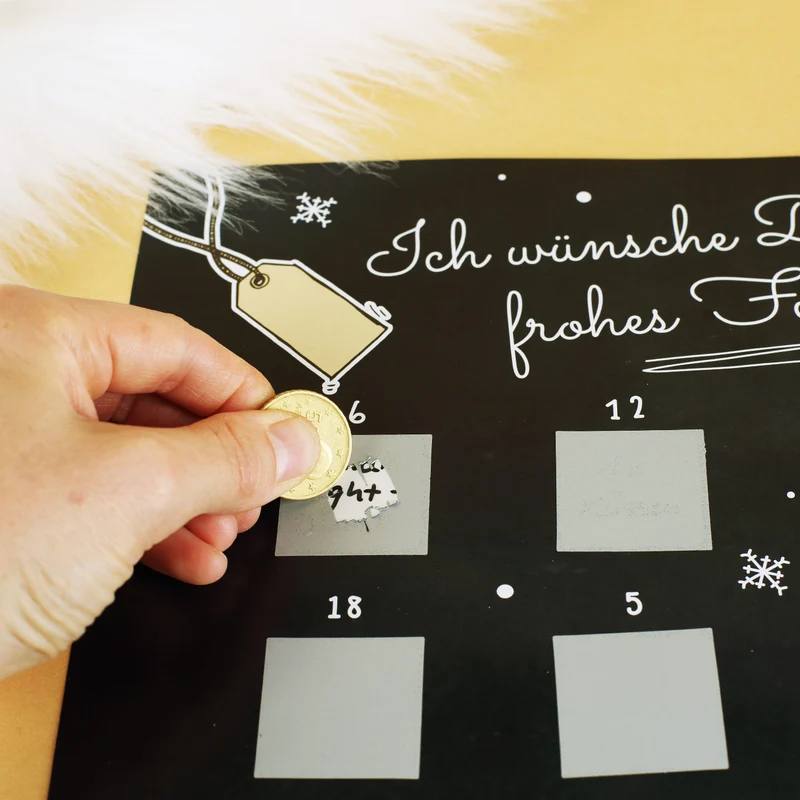 DIY Adventskalender - zum Freirubbeln