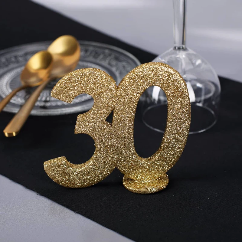 Goldene Dekozahl 30 - zum Geburtstag