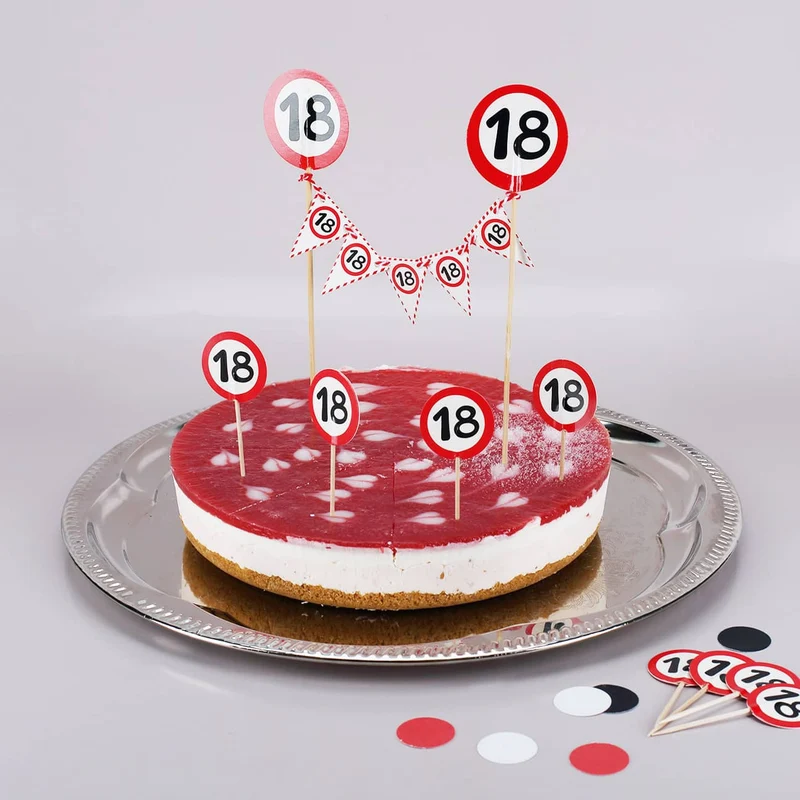 Torten-Deko Set zum 18. Geburtstag