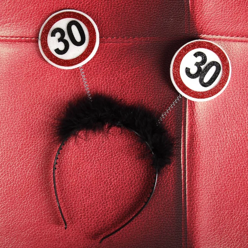 Partyhaarreif Verkehrszeichen 30