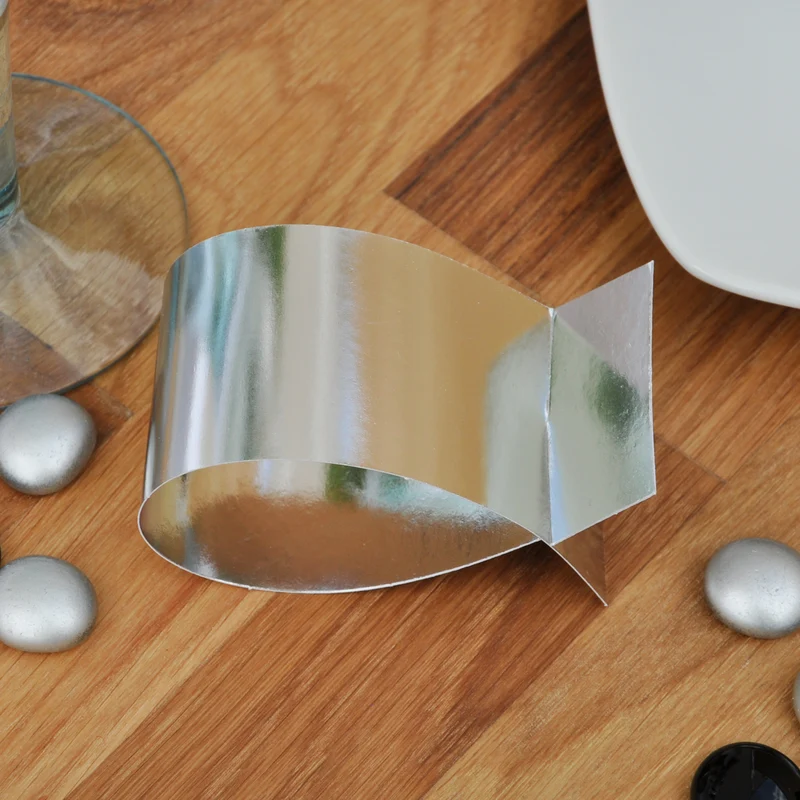 6 Serviettenringe in silber