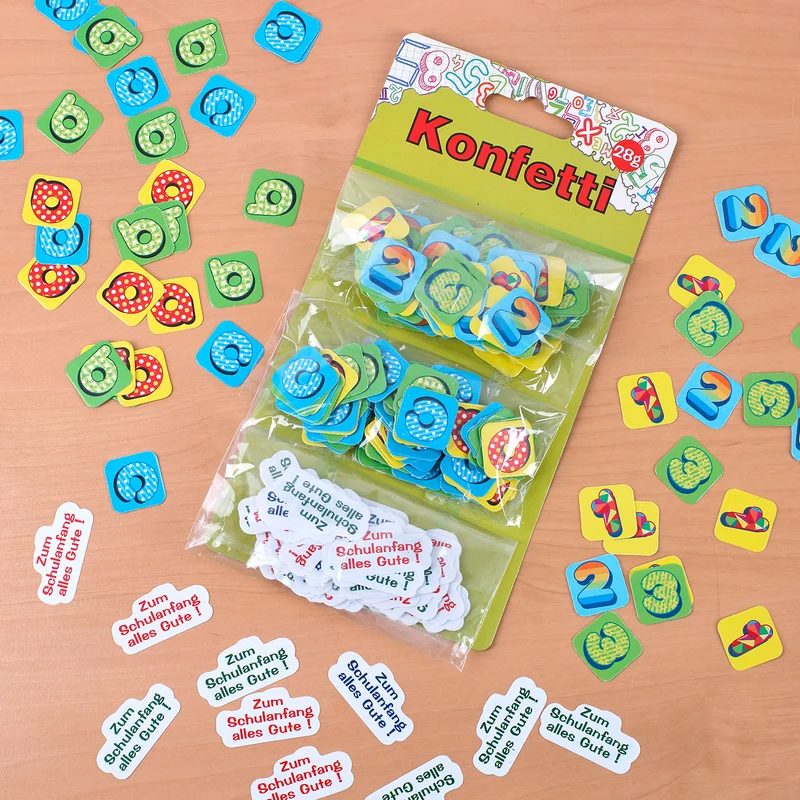 Konfetti Set zur Einschulung
