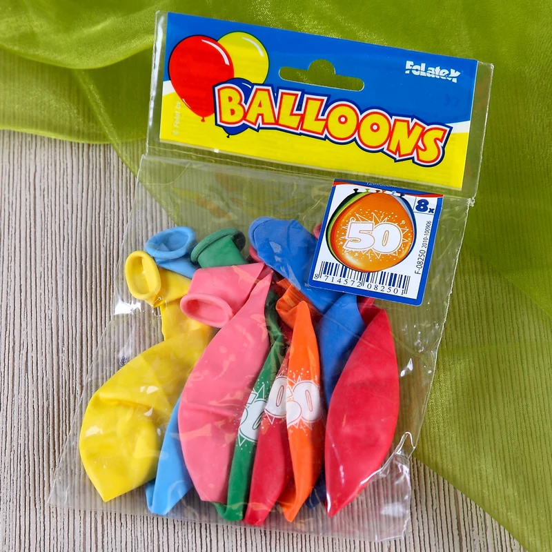 8 Luftballons zum 50. Geburtstag