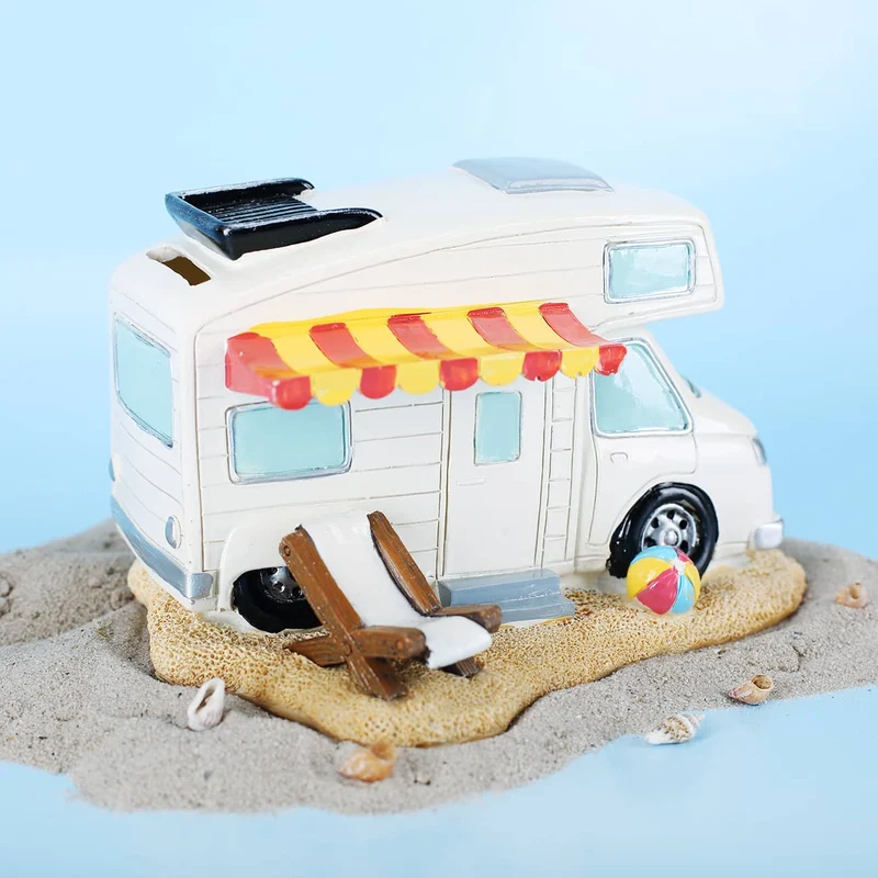 Spardose - Wohnmobil am Strand