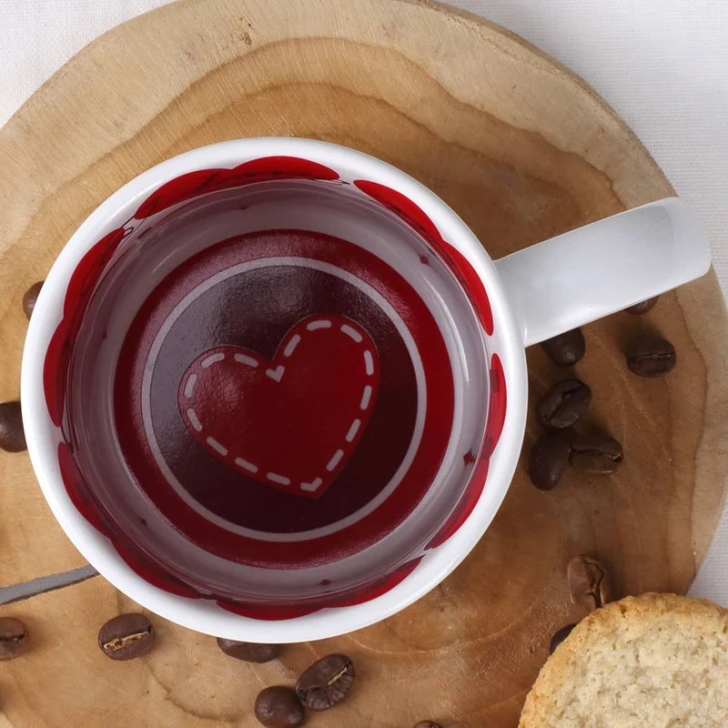 Namenstasse zum Valentinstag innen und außen bedruckt