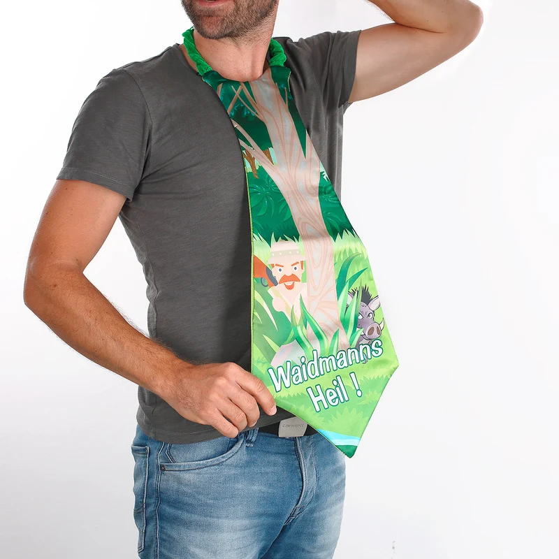 Riesen-Krawatte für Jäger