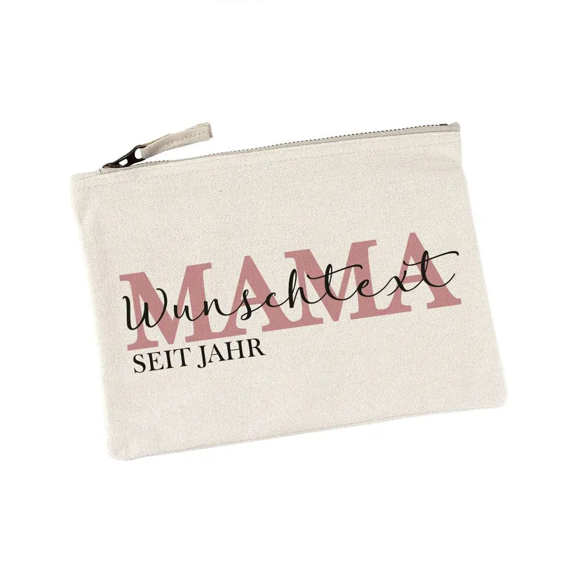 Beautycase - Mama seit - mit Wunschtext und Jahreszahl bedruckt