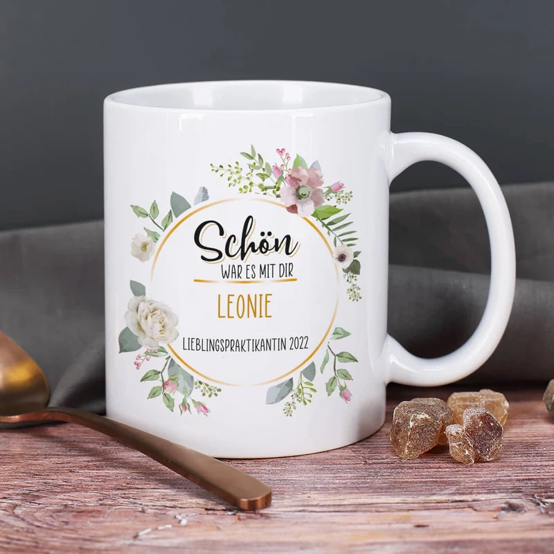 Schön, war es mit dir - Tasse zum Abschied