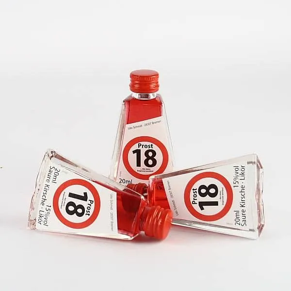 Geburtstagsschnäpschen zum 18. Geburtstag