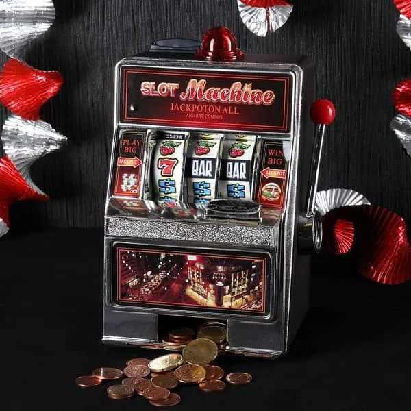 Spardose Spielautomat mit Klingel und Licht