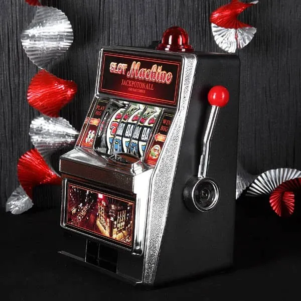 Spardose Spielautomat mit Klingel und Licht