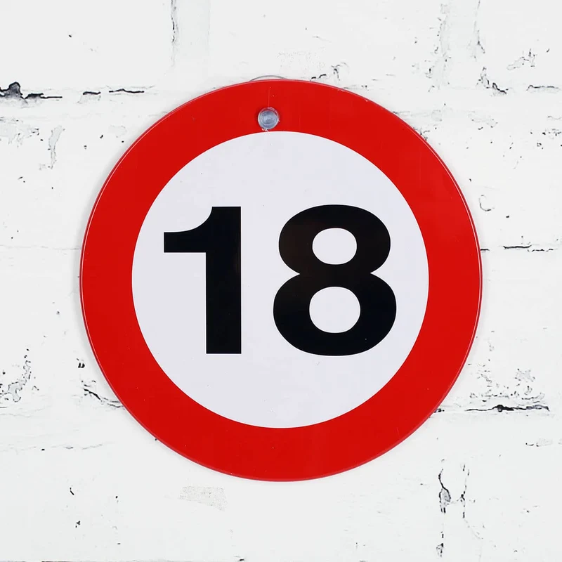 Rundes Verkehrsschild - 18