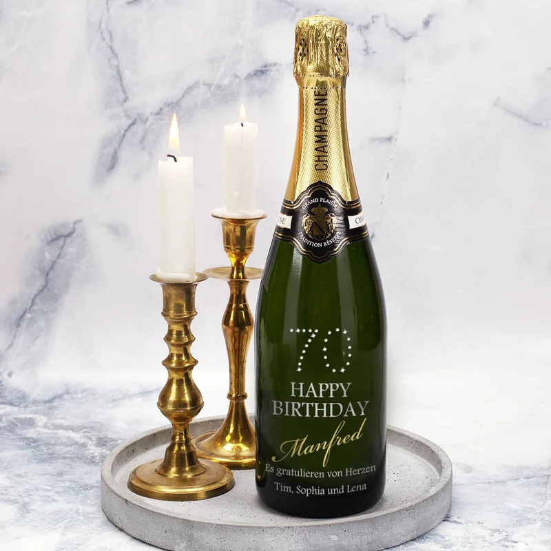 Feinster Champagner zum 70. MADE WITH SWAROVSKI® ELEMENTS