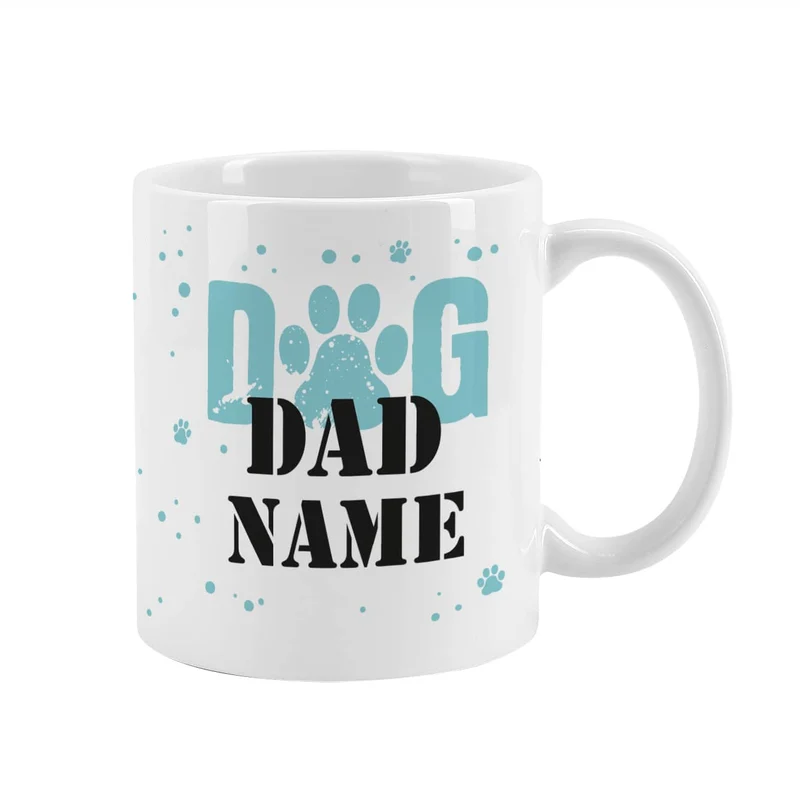 Dog Mom | Dog Dad - Keramiktasse mit Wunschname