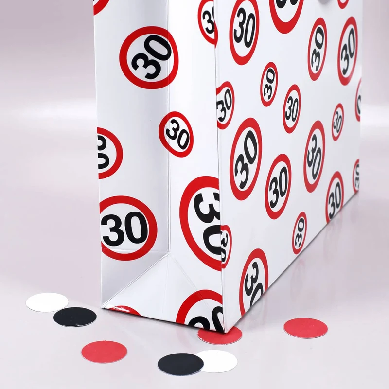 Geschenk-Tasche Verkehrszeichen 30