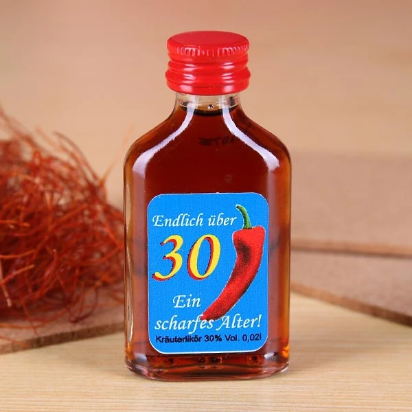 Kräuterlikör 30 ein scharfes Alter!