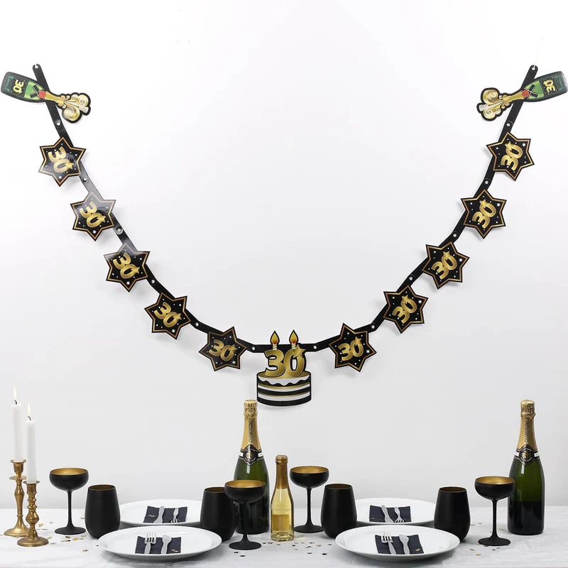 Party Girlande zum 30. Geburtstag - Star