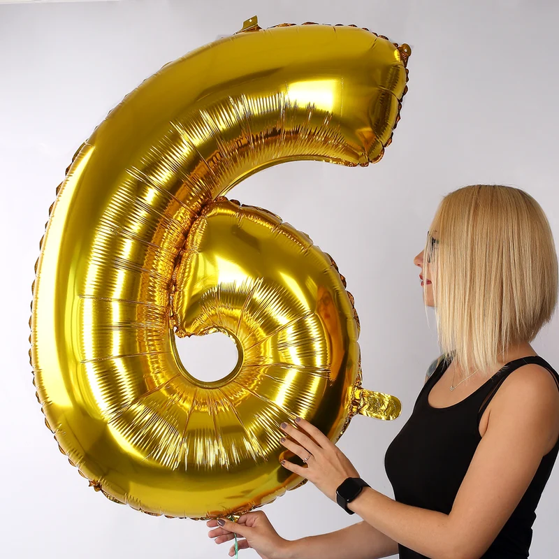 Riesiger Folienballon in Gold - 6