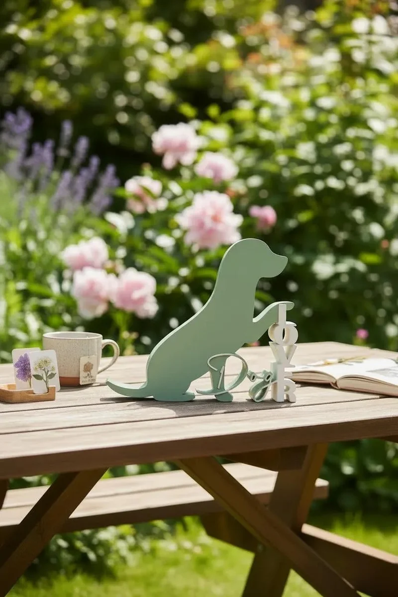 Dog Lover Deko Aufsteller – Liebevolles Hunde Design aus dem 3D Druck