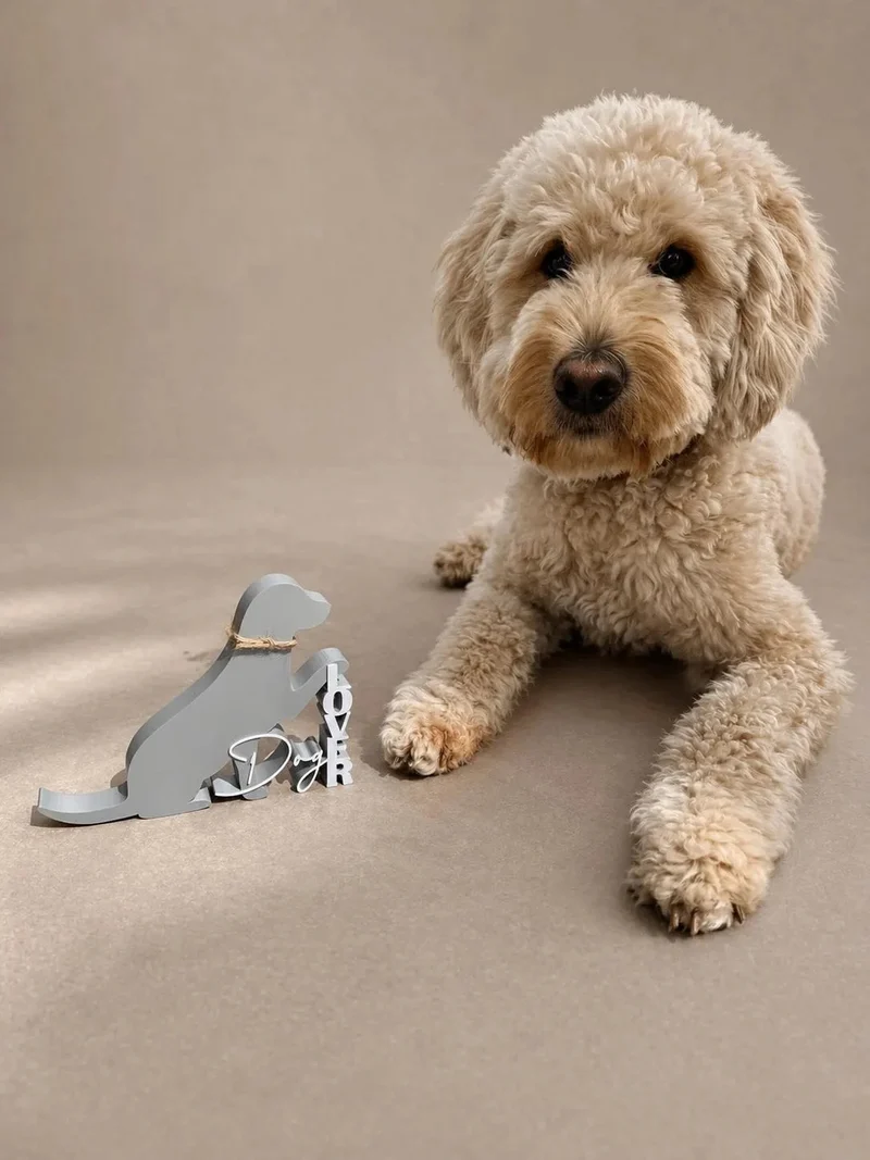 Dog Lover Deko Aufsteller – Liebevolles Hunde Design aus dem 3D Druck