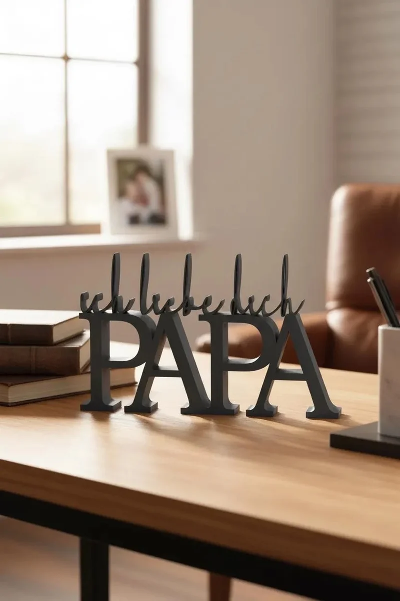 Ich liebe dich Mama Papa Deko, Geschenk für Eltern, Muttertag Vatertag Geschenk, 3D Schriftzug, Deko Aufsteller, Liebe Geschenk