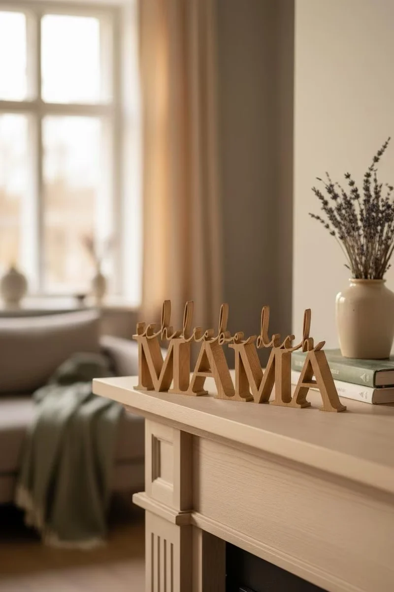 Ich liebe dich Mama Papa Deko, Geschenk für Eltern, Muttertag Vatertag Geschenk, 3D Schriftzug, Deko Aufsteller, Liebe Geschenk