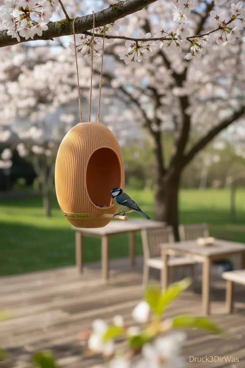 Japandi Vogelhaus – Minimalistische Futterstation für deinen Garten