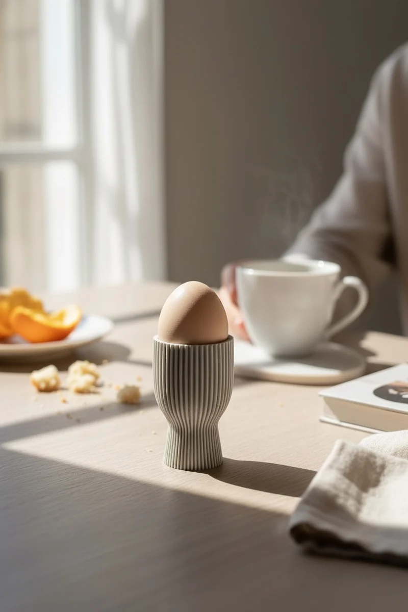 Moderner Eierbecher – 3D Druck – Minimalistisches Design für Ostern & Frühstück