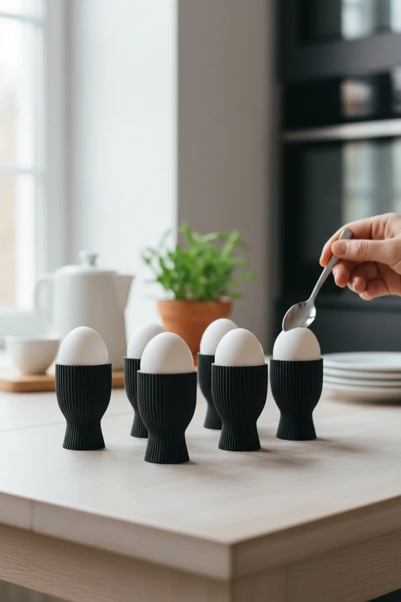 Moderner Eierbecher – 3D Druck – Minimalistisches Design für Ostern & Frühstück