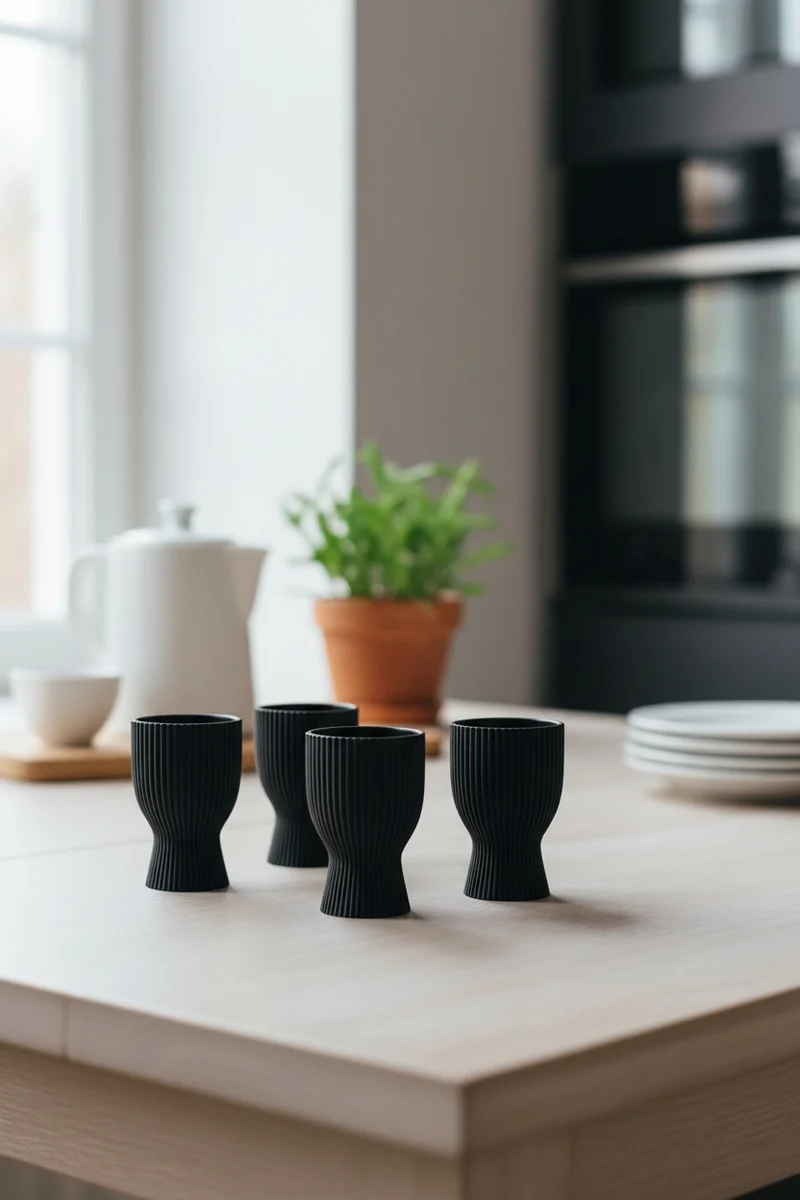 Moderner Eierbecher – 3D Druck – Minimalistisches Design für Ostern & Frühstück