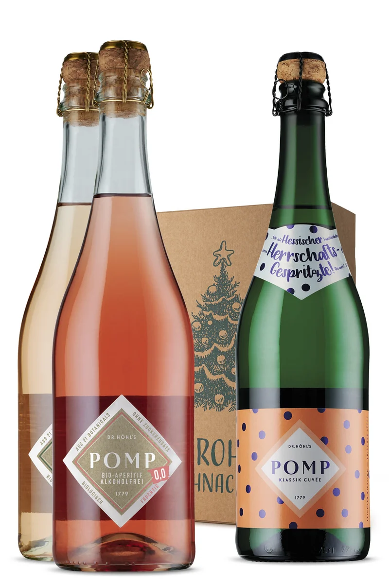 Weihnachts­geschenk Box Trio mit und ohne Alkohol