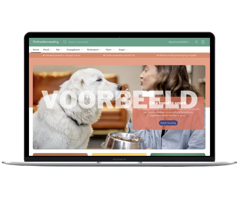 Tierischer Webshop